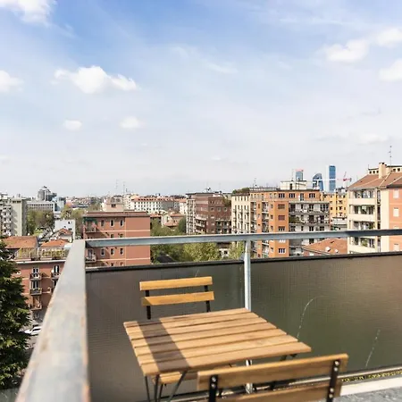 Terrazza Con Vistacasa Con Parcheggio Gratuito * Milaan